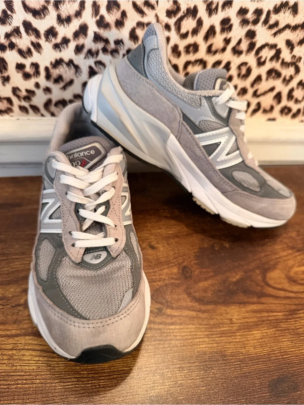 New Balance Kids Gray and Light Gray 990v5 Sneakers